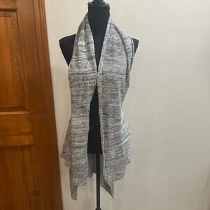 Fun sport Small Gray Halterback Drape Vest NWT